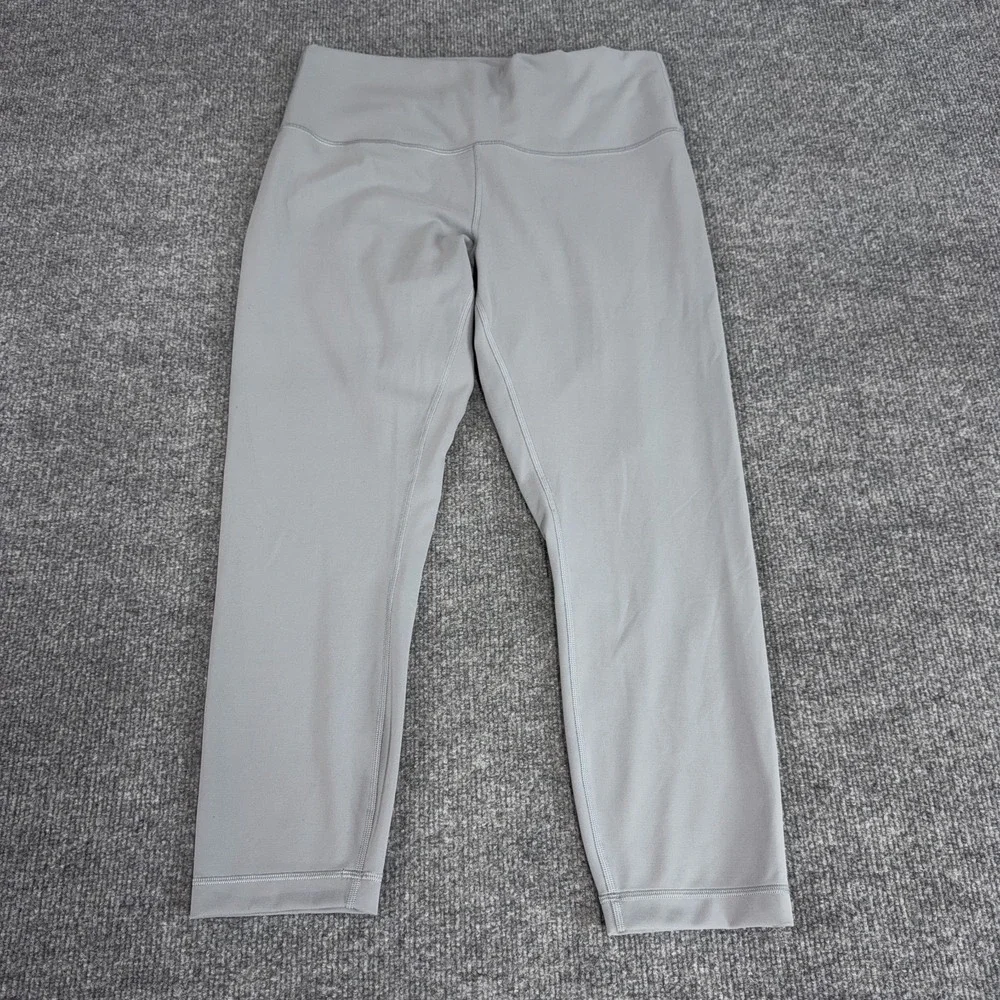 Lululemon Leggings Women 12 Rhino Gray Wunder Train High Rise Crop 23